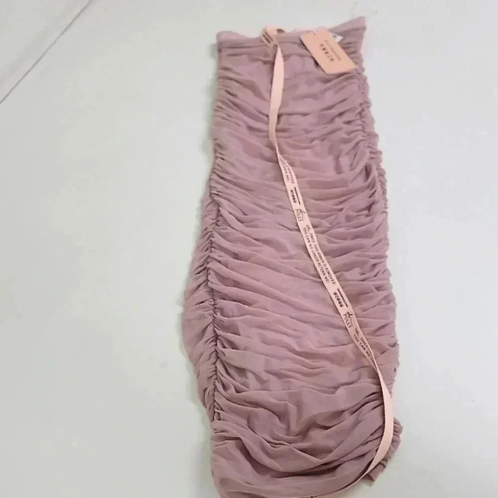 Oh Polly Ruched Maxi Skirt